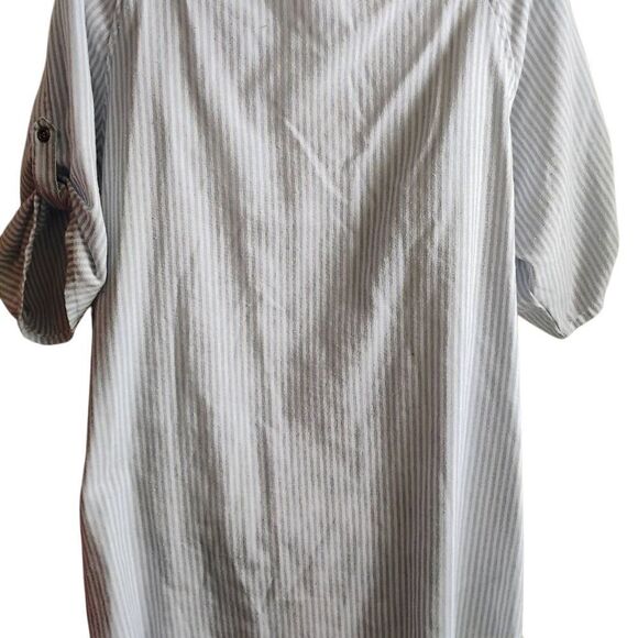 Judith March Blue and White Dolman Sleeve Dress - Picture 8 of 14